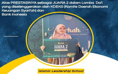 Siswi SMA IT IQRA' Kota Bengkulu Raih Juara 2 dalam Lomba Da'i KDEKS dan Bank Indonesia