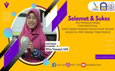 Prestasi Luar Biasa Guru SMA IT IQRA' Kota Bengkulu: Wira Yanasari Raih Medali Emas Nusantara Science & Social Olympiad