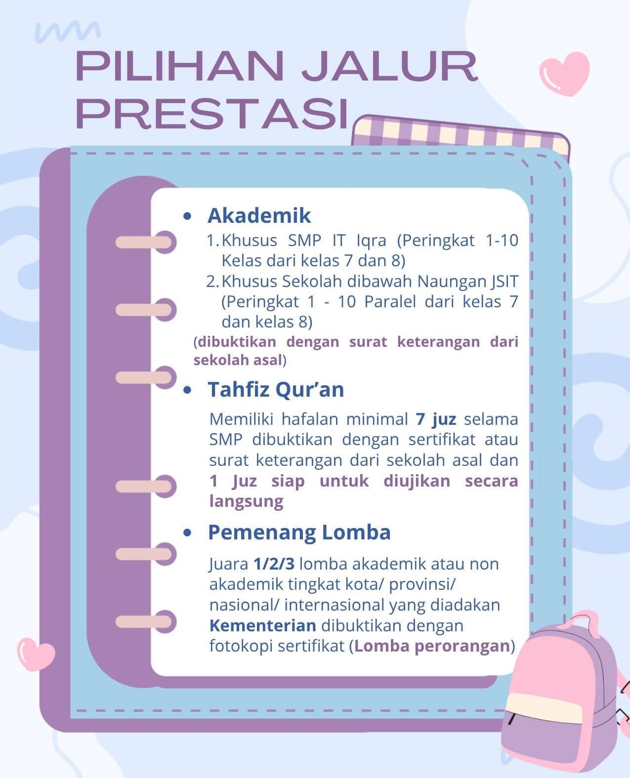 PPDB SMA IT IQRA' Bengkulu