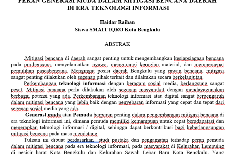 prestasi siswa sma it iqra